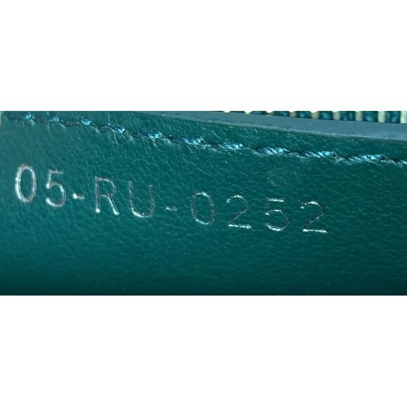 Christian Dior Caro Bag Macrocannage Quilt Linen Small Green - Picture 6 of 6